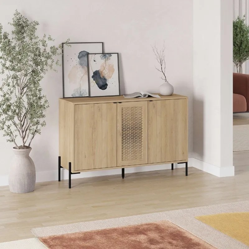 Μπουφές Naive Megapap χρώμα sapphire oak 126x40x80εκ. - GP037-0240,1