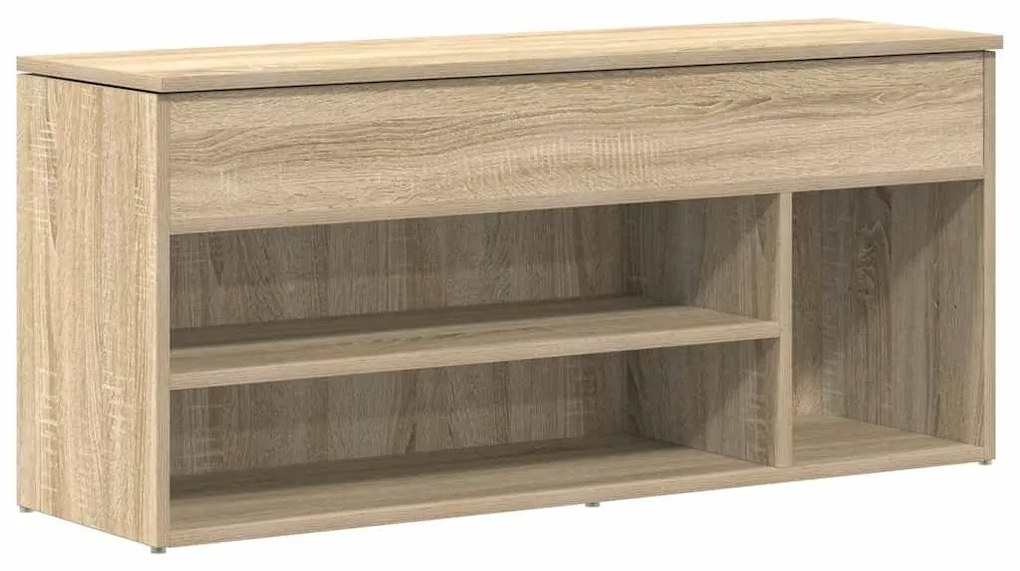 vidaXL Πάγκος παπουτσιών  Sonoma Oak 102x30,5x45 cm Κατασκευασμένο ξύλο