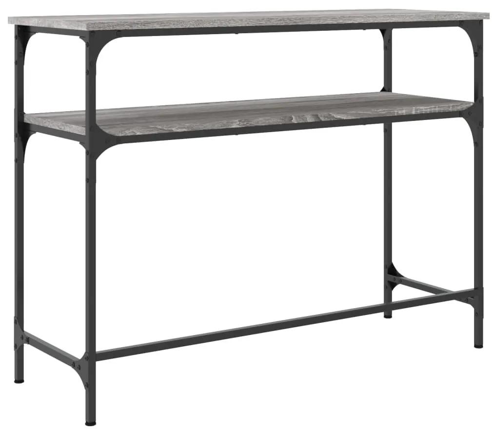 Τραπέζι Κονσόλα Γκρι Sonoma 100x35,5x75 εκ. Επεξεργασμένο Ξύλο - Γκρι