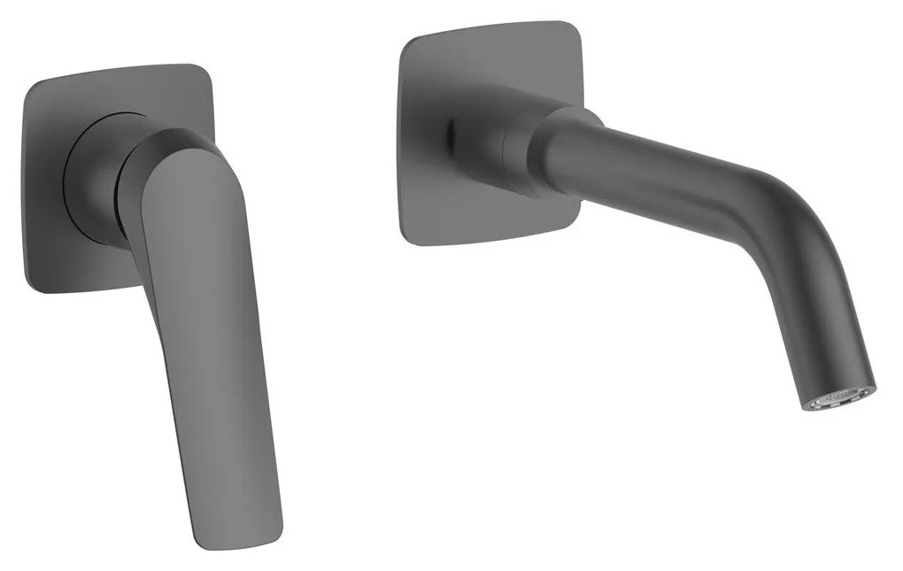 Μπαταρία νιπτήρος εντοιχισμού LEA Gun Metal SO05021 KARAG