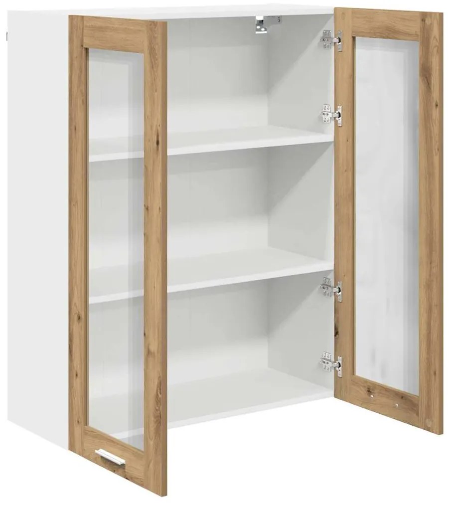 vidaXL Κρεμαστό ντουλάπι με αποθήκευση Artisan Oak 80 x 31 x 100 εκ.