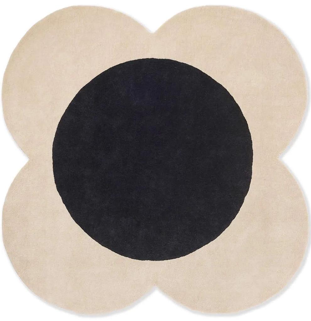 Χαλί Flower Spot 158409 Ecru-Black Round Orla Kiely 150X150cm Round
