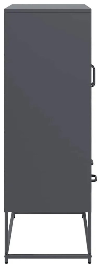 vidaXL Ντουλάπι Ανθρακί 68x39x111,5 εκ. από Χάλυβα