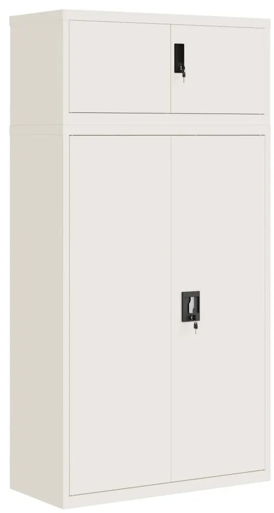 vidaXL Αρχειοθήκη Λευκή 90 x 40 x 180 εκ. Ατσάλινη