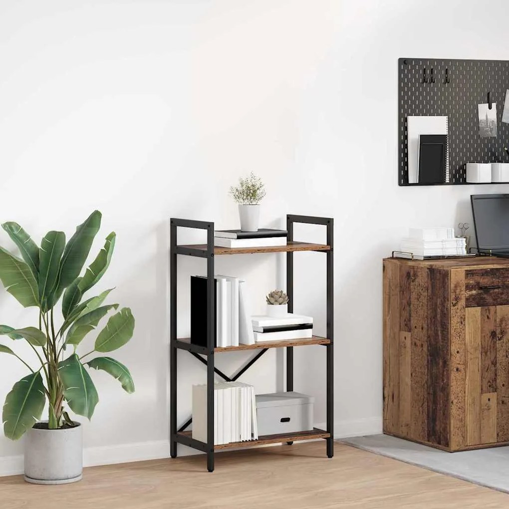 Ράφι Βιβλίων Παλιό Ξύλο 56 x 34 x 96 εκ Επεξεργασμένο ξύλο