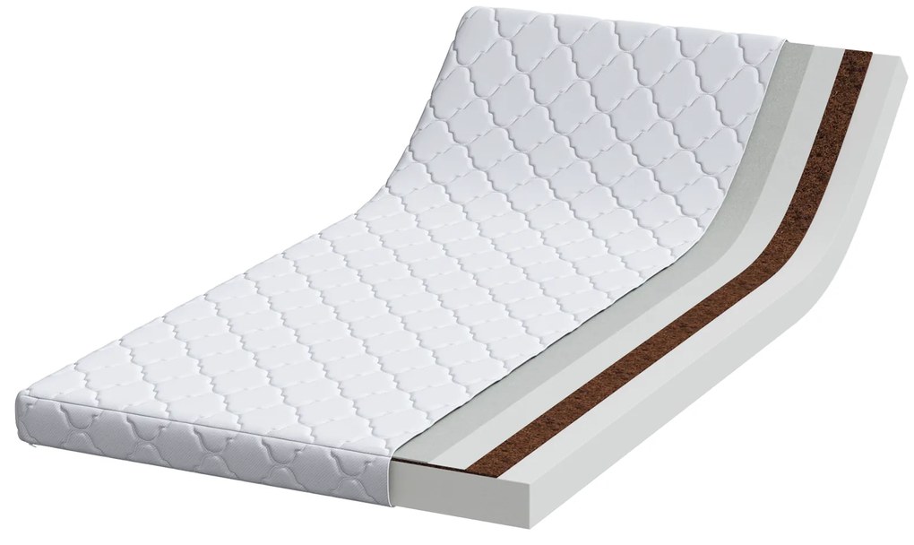vidaXL Στρώματα Λευκό 190 x 90 cm 100% ύφασμα πολυεστέρα