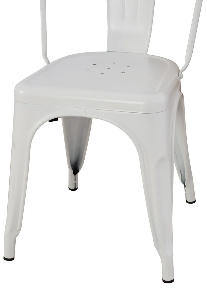 Καρέκλα MELITA Μεταλλική σε Λευκό Ματ 43x50x82Υεκ. 43x50x82 εκ.