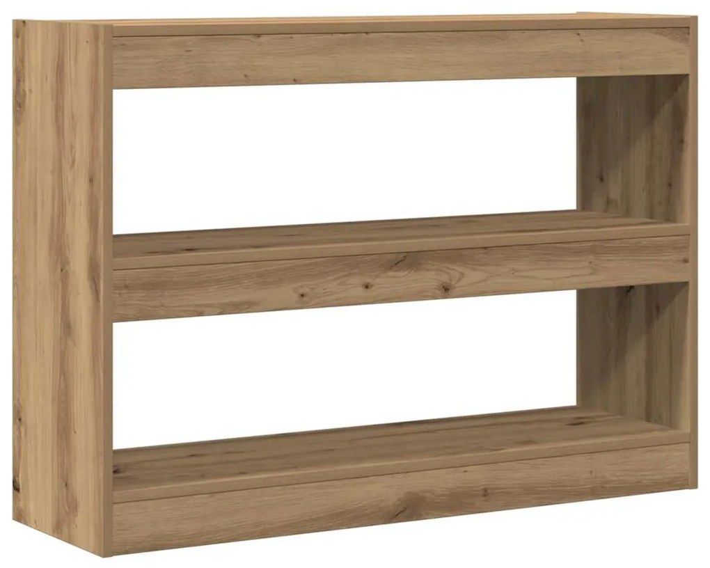 vidaXL Βιβλιοθήκη artisan δρυς 100 x 30 x 72 εκ Επεξεργασμένο ξύλο