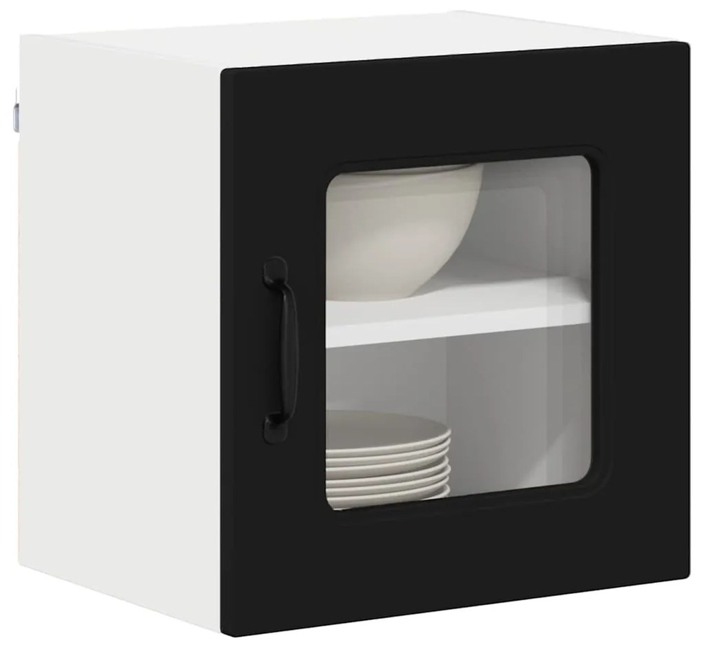 vidaXL Ντουλάπα Κουζίνας Kalmar 2 pcs Μαύρο 40 x 31 x 40 εκ.