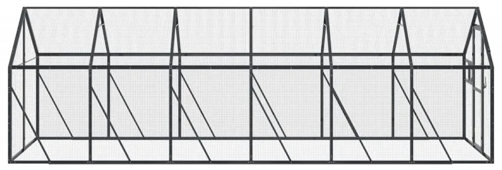 vidaXL Κλουβί Ανθρακί 1,79 x 6 x 1,85 μ. από Αλουμίνιο