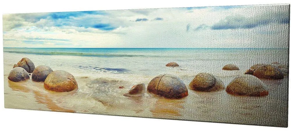 Πίνακας Καμβάς 257MJS3267 80x30cm Multi Wallity Οριζόντιοι Wood, Canvas