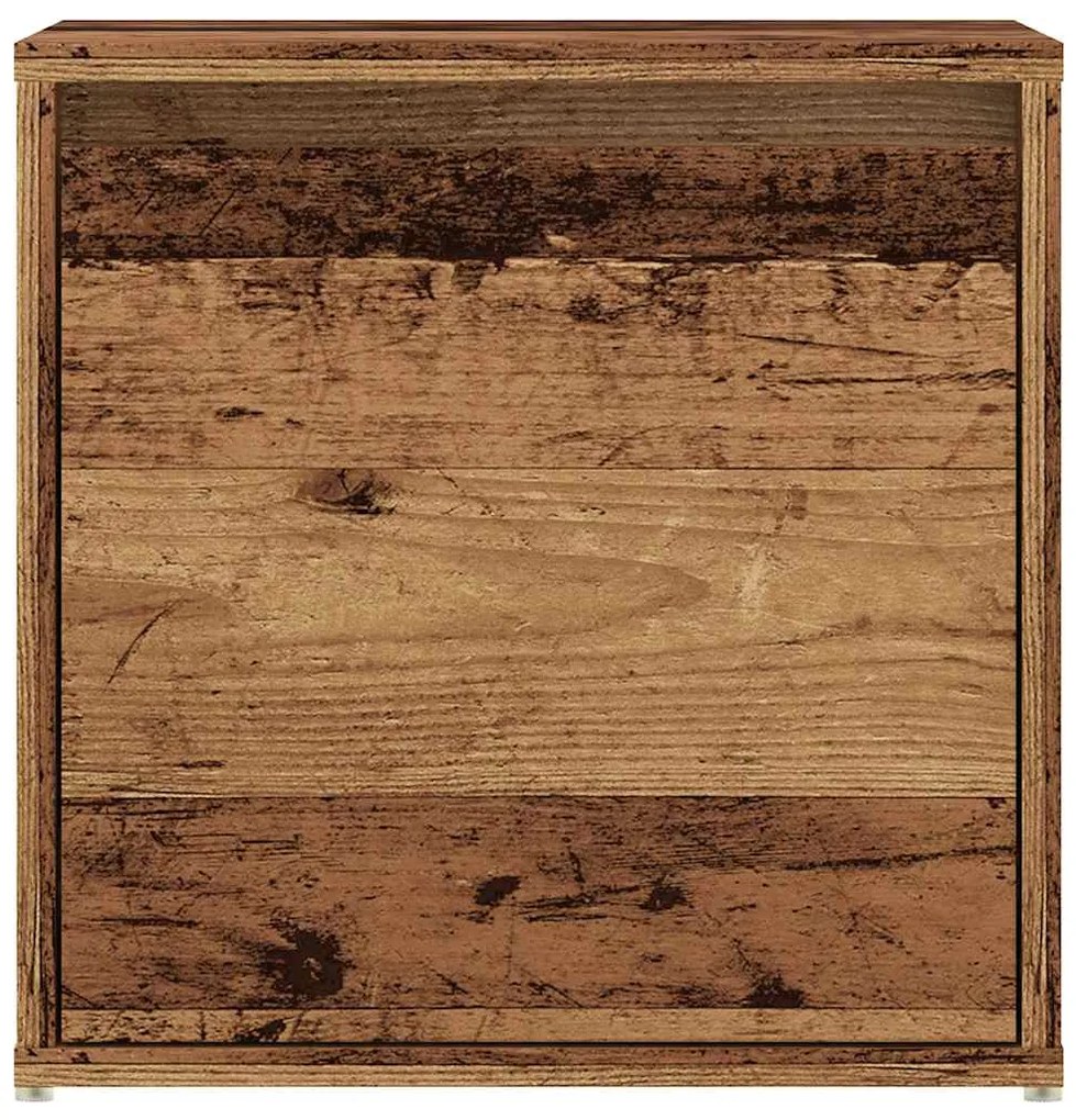 Συρτάρι-κουτί παλιό ξύλο 40,5x40x40 cm Ξύλο μηχανής - Καφέ