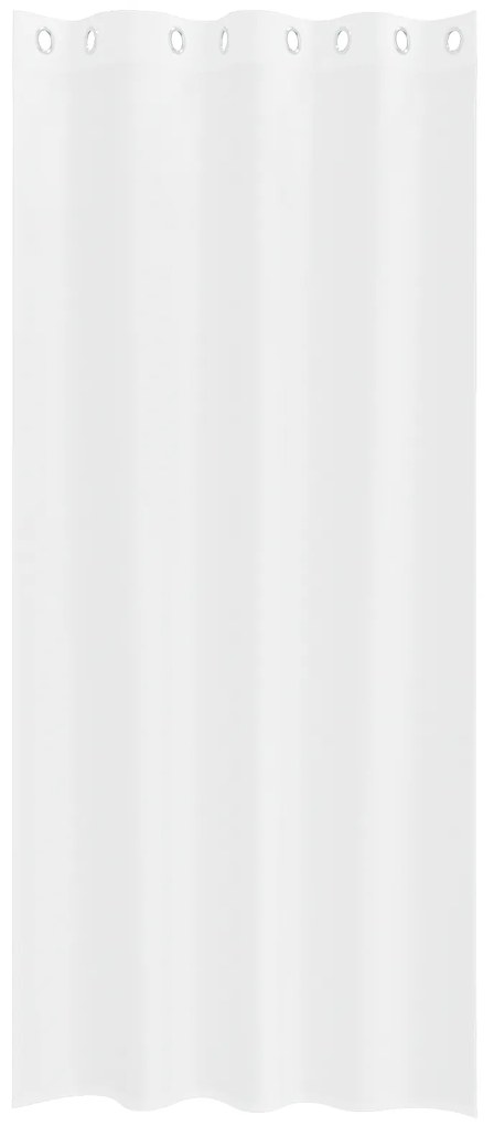 vidaXL Κουρτίνες με κουρτίνες 2 pcs Λευκό 140 x 225 cm Πολυεστέρας