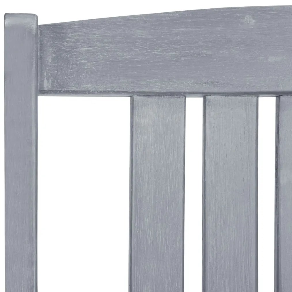 vidaXL Καρέκλες Κήπου 8 τεμ. Γκρι από Μασίφ Ξύλο Ακακίας