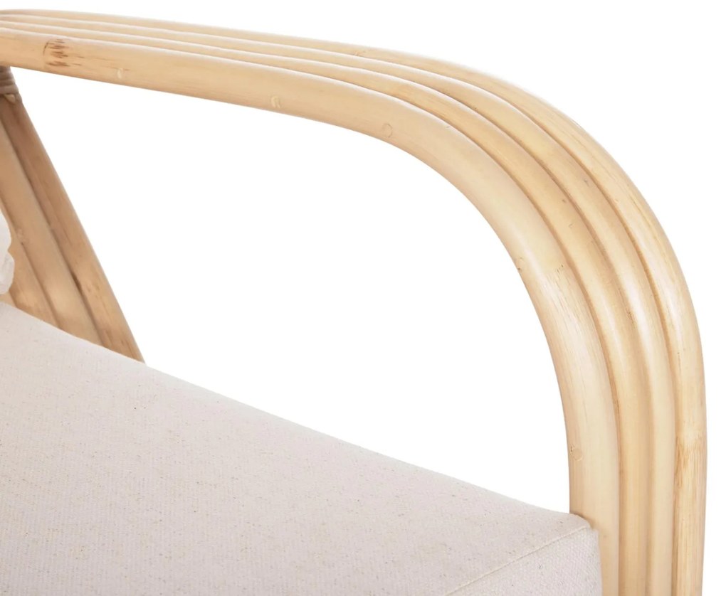 Καρέκλα - Πολυθρόνα BARONESS C9813 Φυσικό Rattan με Λευκά Μαξιλάρια 81x90x92Yεκ. 81x90x92 εκ.