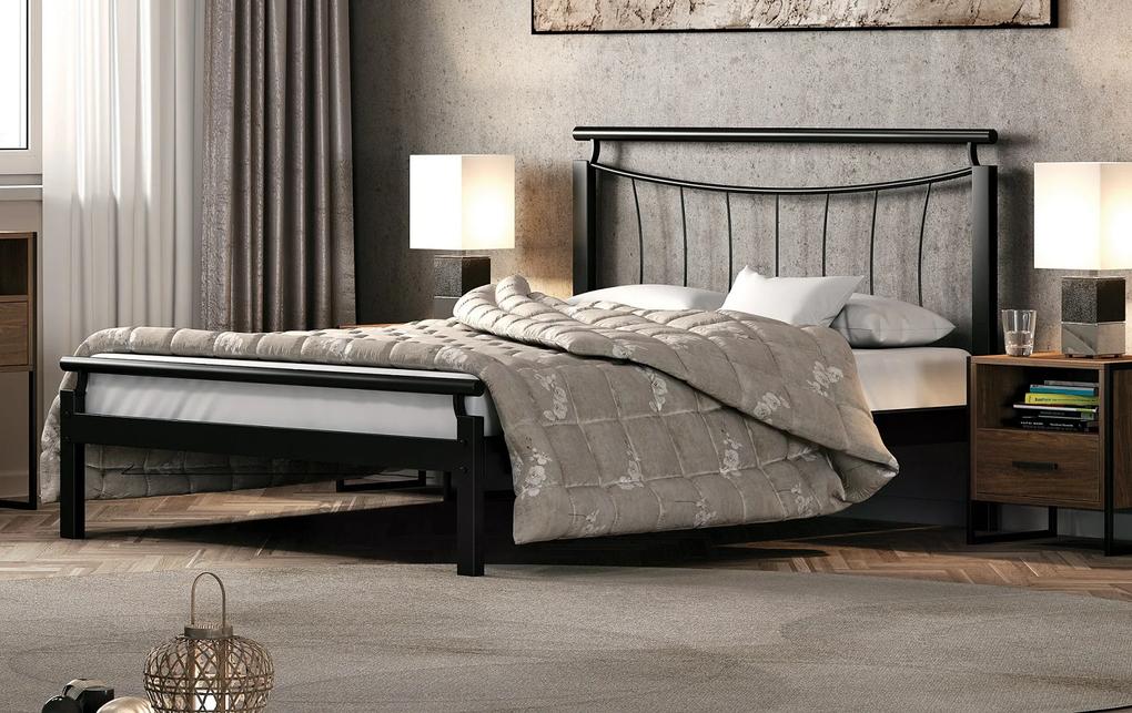 Κρεβάτι Χάρις για στρώμα 150χ200 διπλό με επιλογή χρώματος