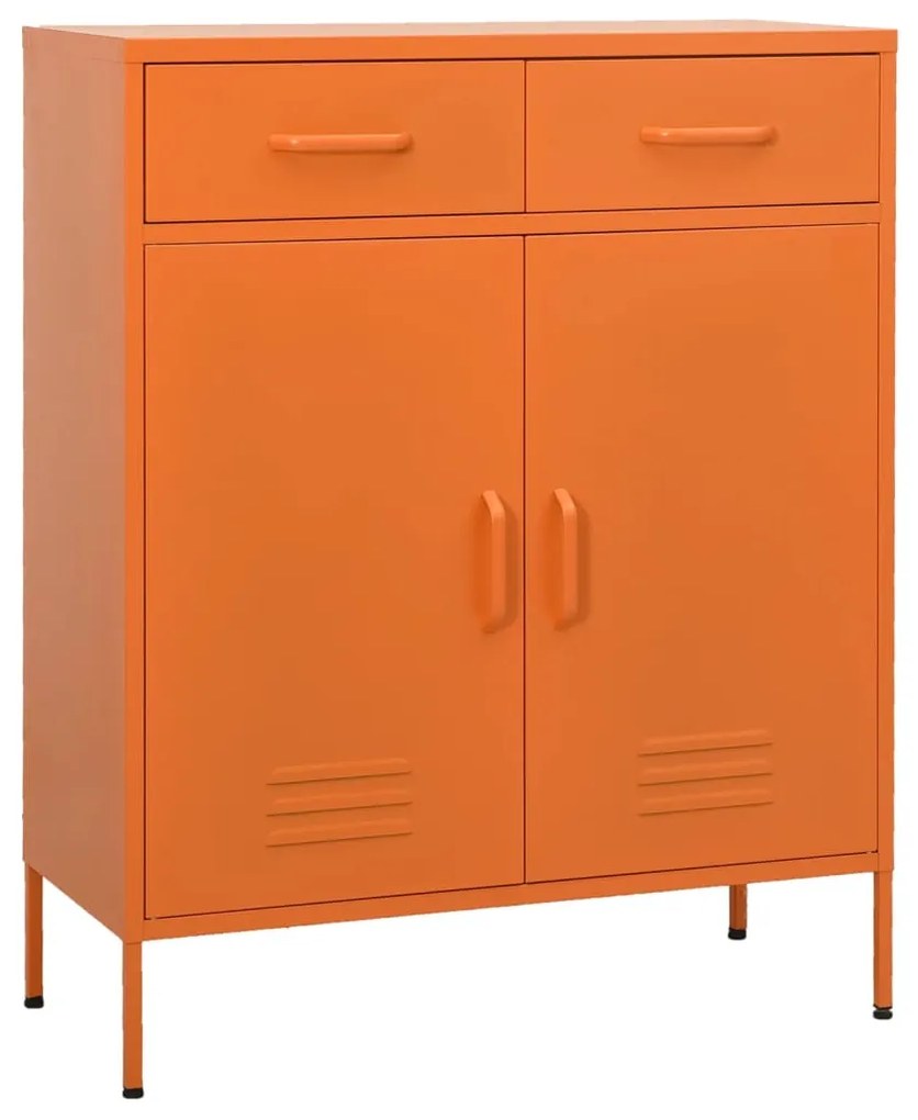 vidaXL Ντουλάπι Αποθήκευσης Πορτοκαλί 80 x 35 x 101,5 εκ. από Ατσάλι