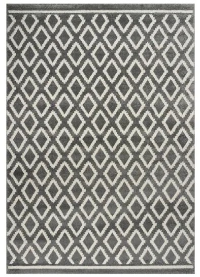 Beauty Home Χαλί Vibe Art 9576 133x190 Grey White Γκρι Λευκό