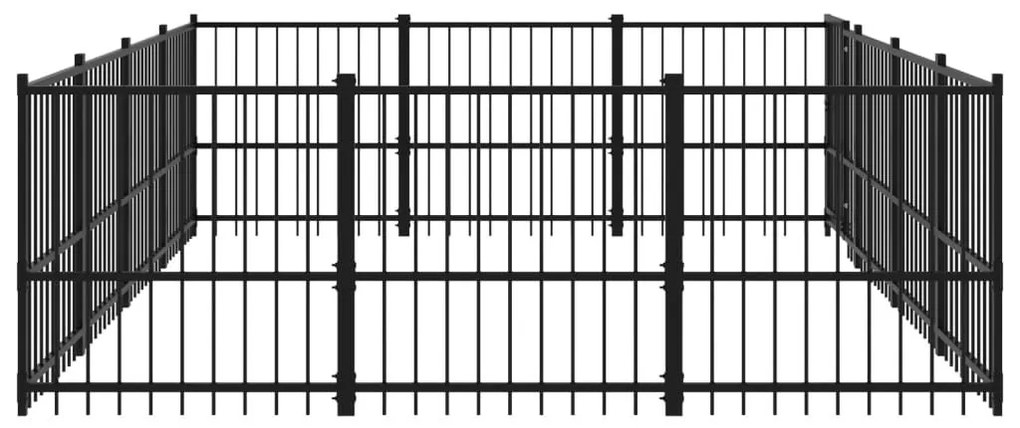 Κλουβί Σκύλου Εξωτερικού Χώρου 11,58 μ² από Ατσάλι - Μαύρο