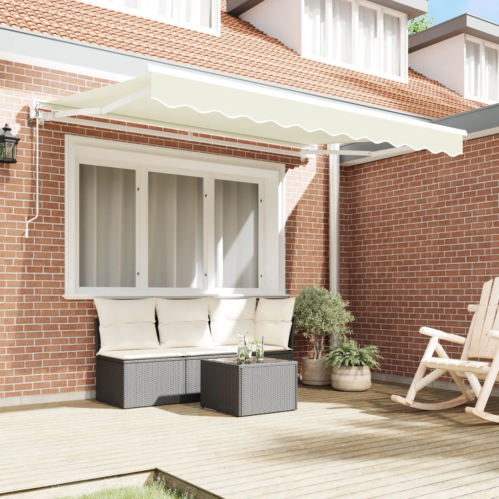 vidaXL Σκηνίτσα Αναδιπλούμενη Κρεμ 250x200 cm