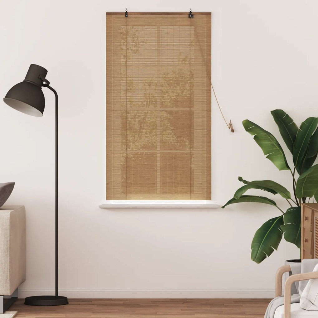 vidaXL Ρολά και Σκίες Παραθύρων Ανοιχτό καφέ 80 x 160 cm Μπαμπού