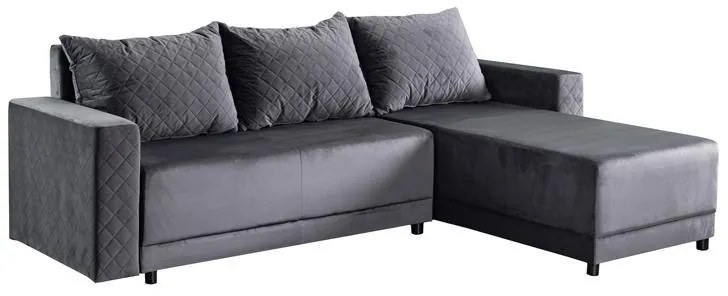 Γωνιακός Καναπές - Κρεβάτι LOTOS Γκρί 237x168x80εκ. 237x168x80 εκ.