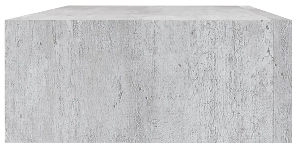 Ράφια Τοίχου Συρτάρια 2 τεμ. Γκρι Σκυρ. 40x23,5x10 εκ από MDF - Γκρι