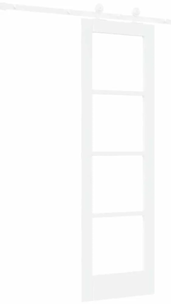 vidaXL Συρόμενη Πόρτα ORKDAL Λευκό 61 x 198.5 εκ. Ξύλο και μέταλλο