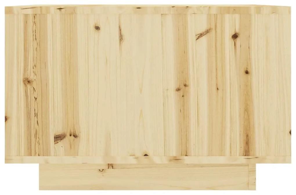 Τραπεζάκι Σαλονιού 50 x 50 x 33,5 εκ. από Μασίφ Ξύλο Ελάτης - Καφέ