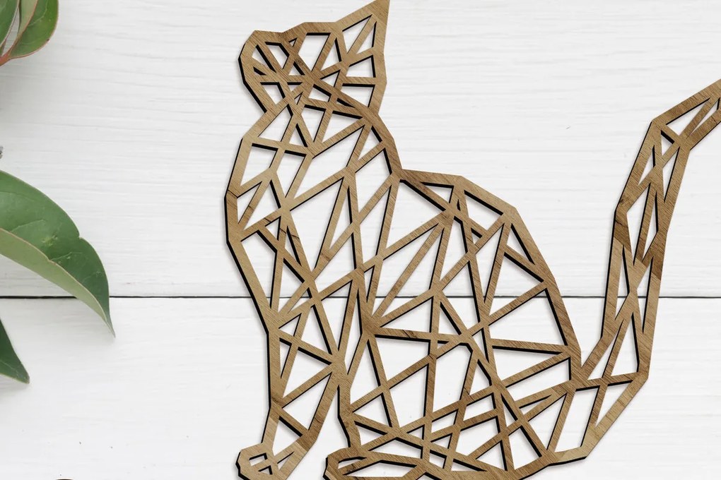 Σετ των 2 Intra απο ξύλο plywood 3mm-4mm πάχος Διακοσμητικό πρότυπο με ένα στρώμα γάτας Δίασταση 30x20 cm INTRAFABR-91574751