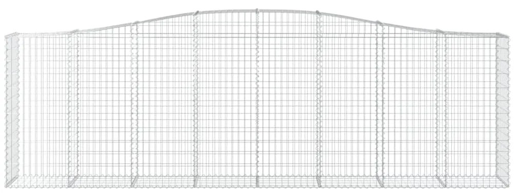 vidaXL Συρματοκιβώτια Τοξωτά 6 τεμ. 400x50x120/140 εκ. Γαλβαν. Ατσάλι