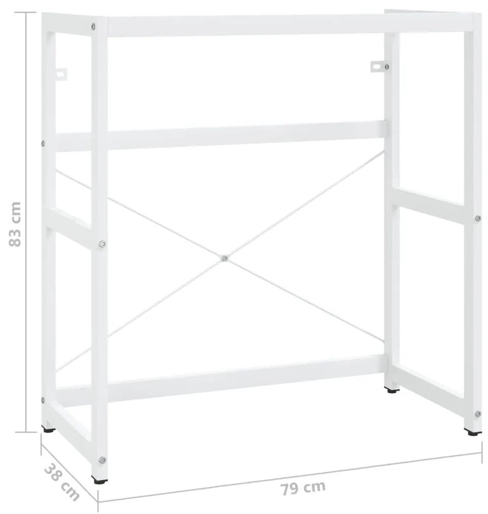 ΈΠΙΠΛΟ ΜΠΑΝΙΟΥ ΛΕΥΚΟ 79 X 38 X 83 ΕΚ. ΣΙΔΕΡΕΝΙΟ 338498