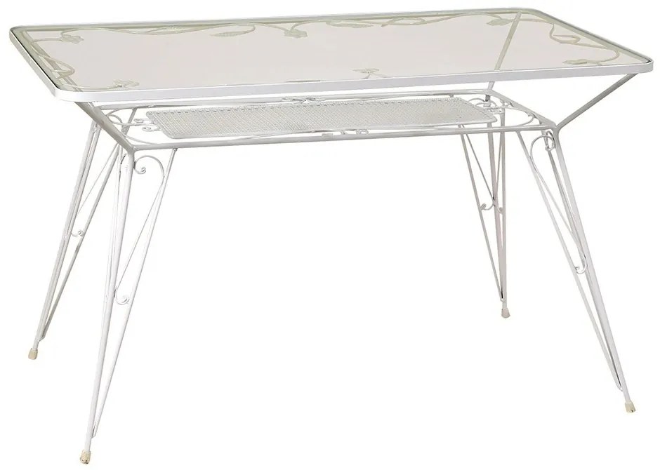 Τραπέζι Παραλ/μο Μασίφ 3769 160x90x73cm Beige-White