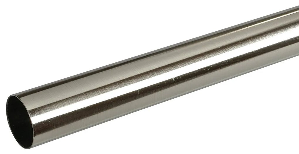 Κουρτινόξυλο Βέργα Φ28mm Μονό 160cm Grace Chrome Brushed 280165