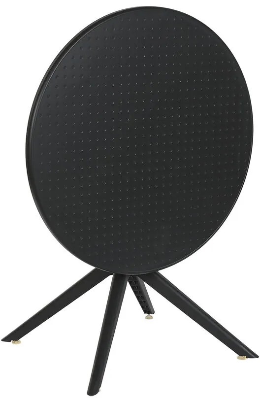 Τραπεζαρία Home ESPRIT Μαύρο Μέταλλο πολυπροπυλένιο 80 x 80 x 75 cm