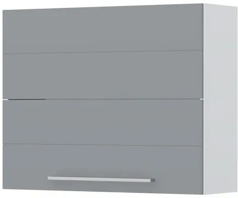 Ντουλάπι κρεμαστό Hudson V7-90-2KP-Λευκό - Γκρι - 90.00Χ32.00Χ72.00cm