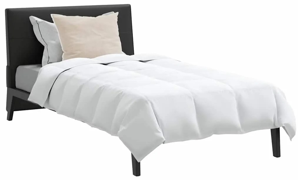vidaXL Σετ Κουβέρτας με μαξιλάρι 2 pcs Λευκό 135 x 200 cm Πούπουλο