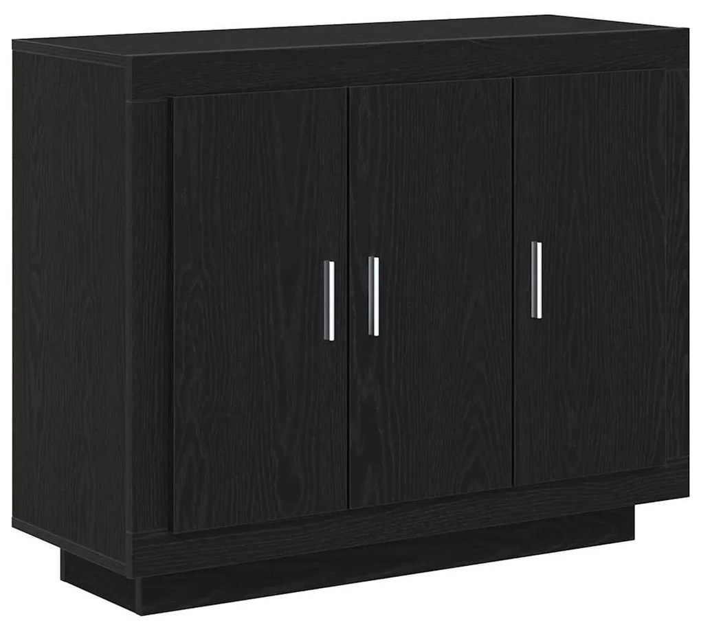 vidaXL Πλαϊνό γραφείο Μαύρο 92 x 35 x 75 εκ Επεξεργασμένο ξύλο