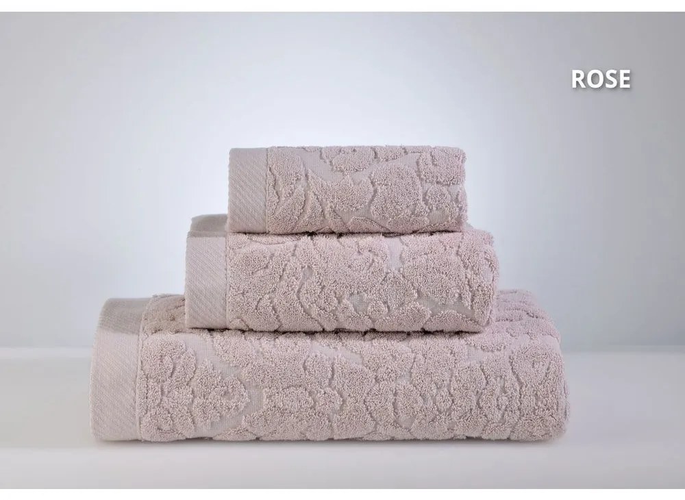 Πετσέτες Classic 600 (3τμχ) Rose Down Town Σετ Πετσέτες 70x140cm 100% Cotton