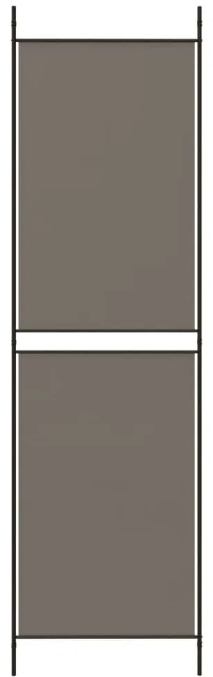 vidaXL Διαχωριστικό Δωματίου με 5 Πάνελ Ανθρακί 250x200 εκ. από Ύφασμα