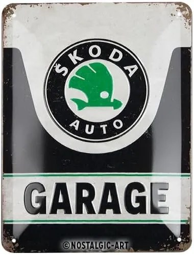 Μεταλλική πινακίδα Škoda - Garage