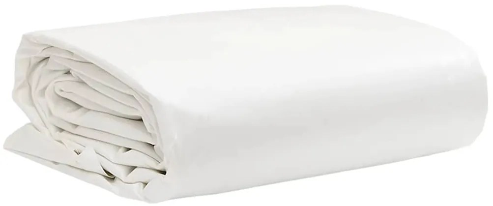 vidaXL Μουσαμάς Λευκός 1,5 x 10 μ. 650 γρ./μ.²