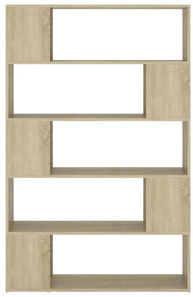 vidaXL Βιβλιοθήκη/Διαχωρ. Χώρου Sonoma Δρυς 100x24x155 εκ. Επεξ. Ξύλο
