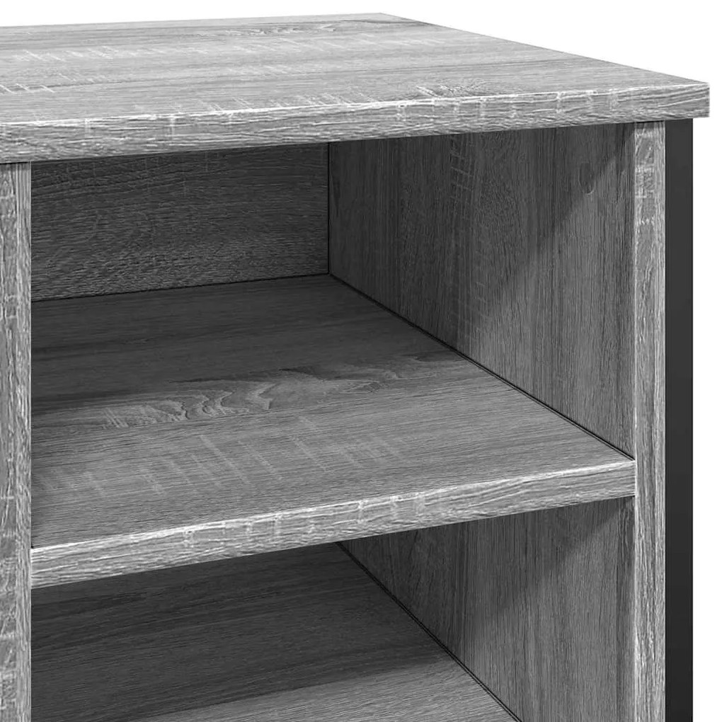 vidaXL Παπουτσοθήκη Γκρι Sonoma 90x38x61,5 εκ. από Επεξεργασμένο Ξύλο