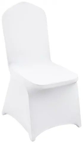 100pcs Stretch Spandex White Folding Chair Covers For Wedding Party Banquet