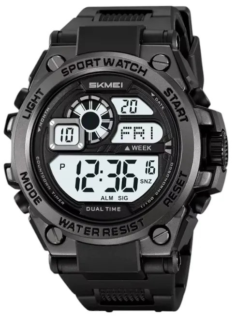 Ψηφιακό ρολόι χειρός - Skmei - 2318 - Black/White-223182_black/white