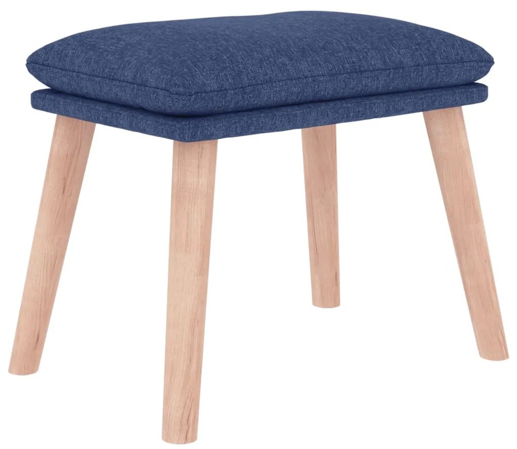 vidaXL Υποπόδιο Μπλε 45 x 29,5 x 35 εκ. Υφασμάτινο