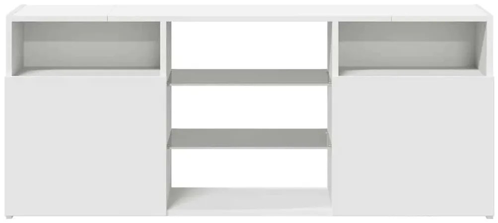 vidaXL Έπιπλο Τηλεόρασης με LED Λευκό 120x30x50 εκ.
