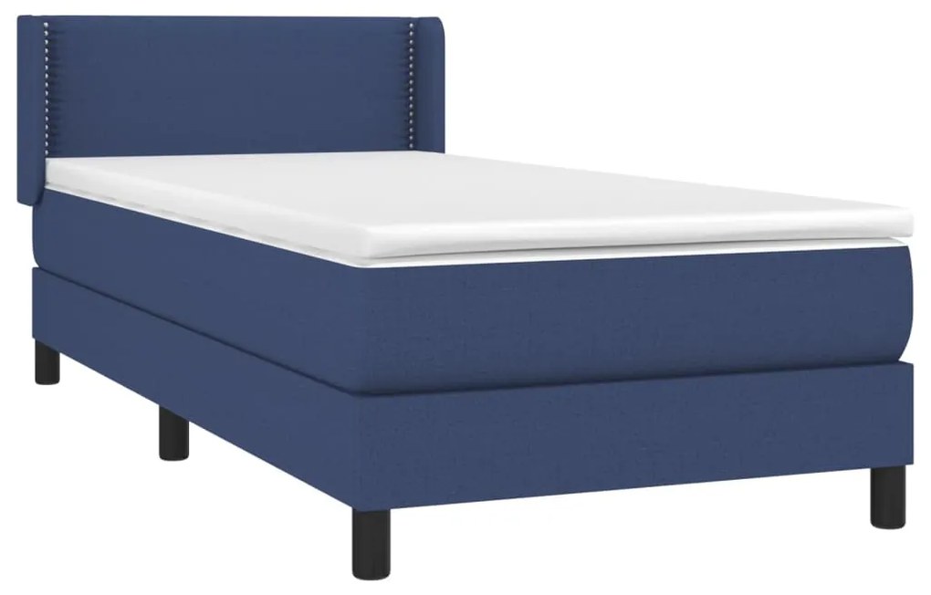 ΚΡΕΒΑΤΙ BOXSPRING ΜΕ ΣΤΡΩΜΑ ΜΠΛΕ 90X190 ΕΚ.ΥΦΑΣΜΑΤΙΝΟ 3129599