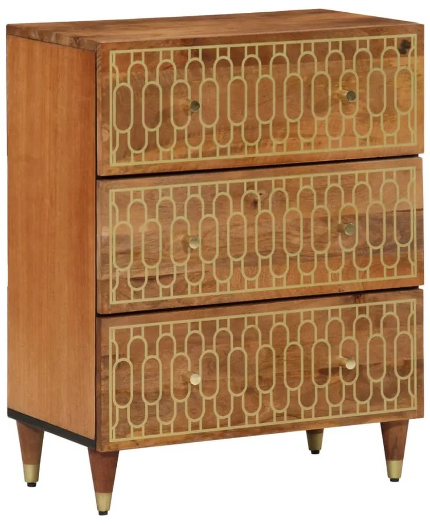 vidaXL Βοηθητικό Ντουλάπι 60 x 33 x 75 εκ. από Μασίφ Ξύλο Μάνγκο